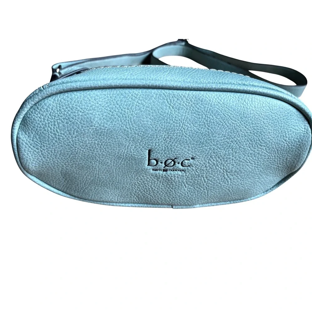 b.o.c. Born Concept Light Green Pebbled Faux Leather Crossbody Bag Purse